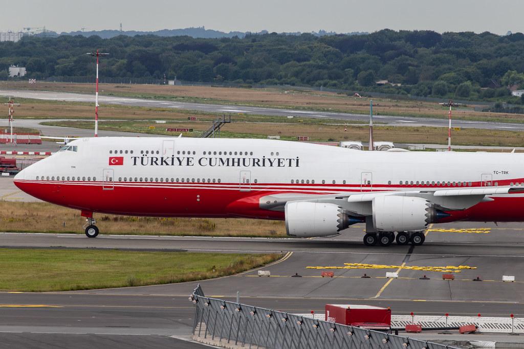 Hamburg Airport: Turkey Government (/ TRK) | Operator: Turkuaz Airlines |  Boeing 747-8ZV(BBJ) B748 | TC-TRK | MSN 42096