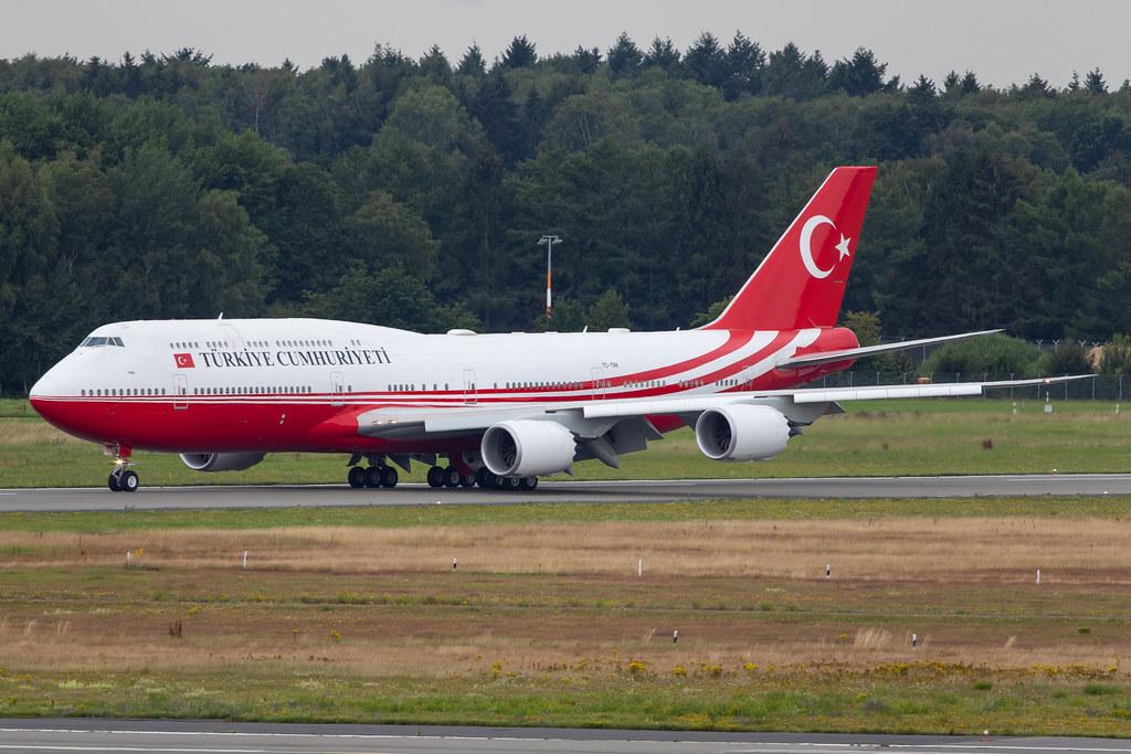 Hamburg Airport: Turkey Government (/ TRK) | Operator: Turkuaz Airlines |  Boeing 747-8ZV(BBJ) B748 | TC-TRK | MSN 42096