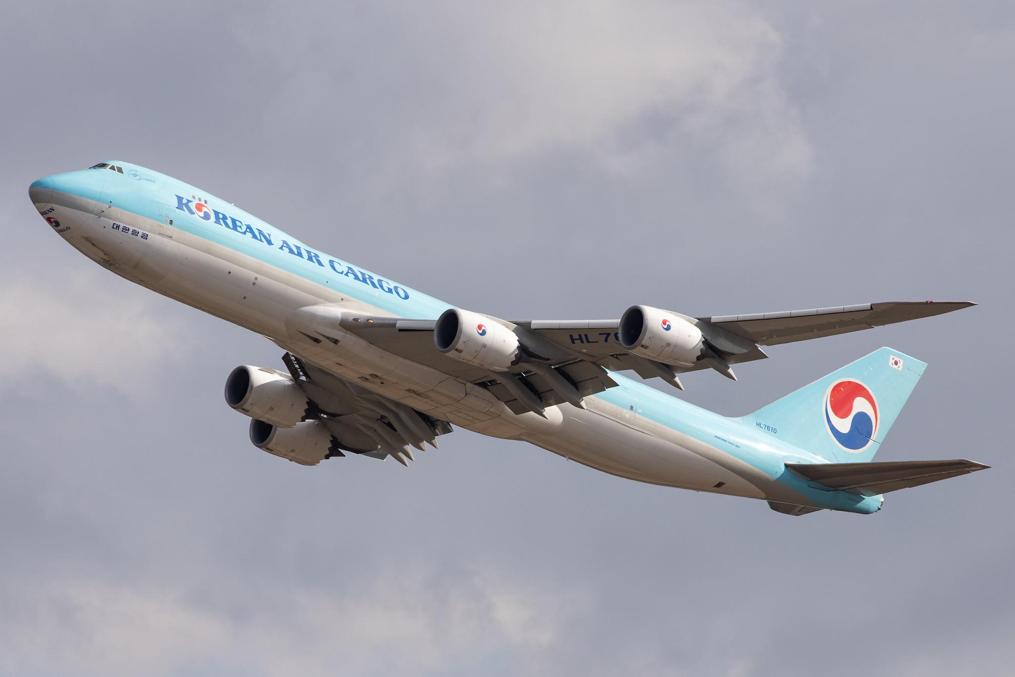 Frankfurt Airport: Korean Air Cargo (KE / KAL) | Operator: Korean Air |  Boeing 747-8HT(F) B748 | HL7610 | MSN 37133