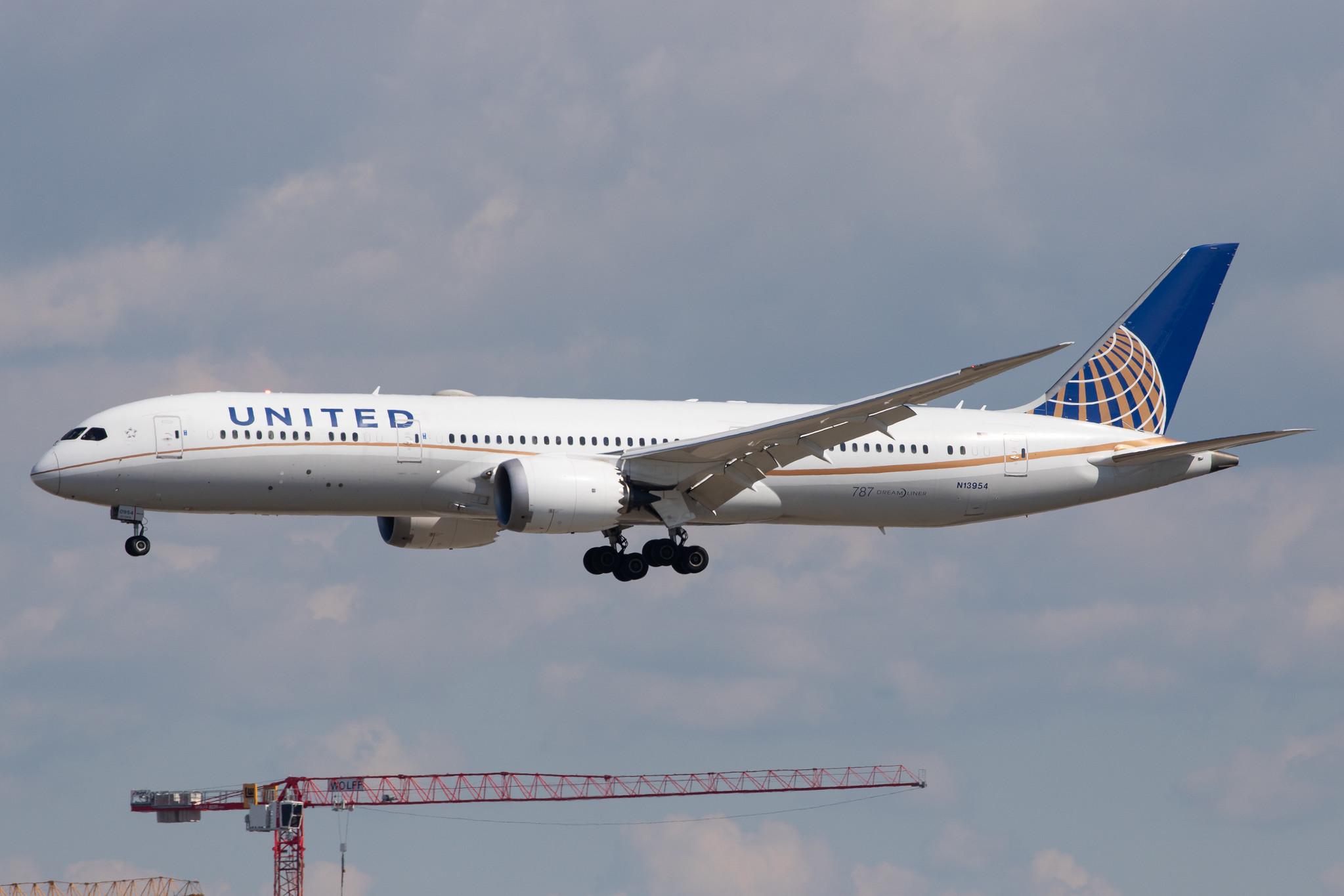 Frankfurt Airport: United Airlines (UA / UAL) |  Boeing 787-9 Dreamliner B789 | N13954 | MSN 36405