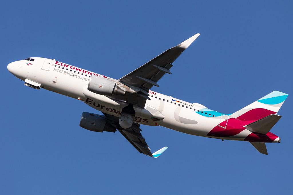 Hamburg Airport: Eurowings (EW / EWG) |  Livery: Boomerang Club Livery |  Airbus A320-214 A320 | D-AEWM | MSN 7259