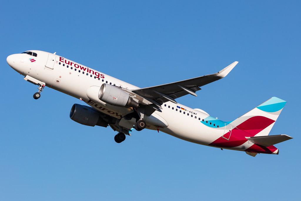 Hamburg Airport: Eurowings (EW / EWG) |  Airbus A320-214 A320 | D-AEWF | MSN 7087