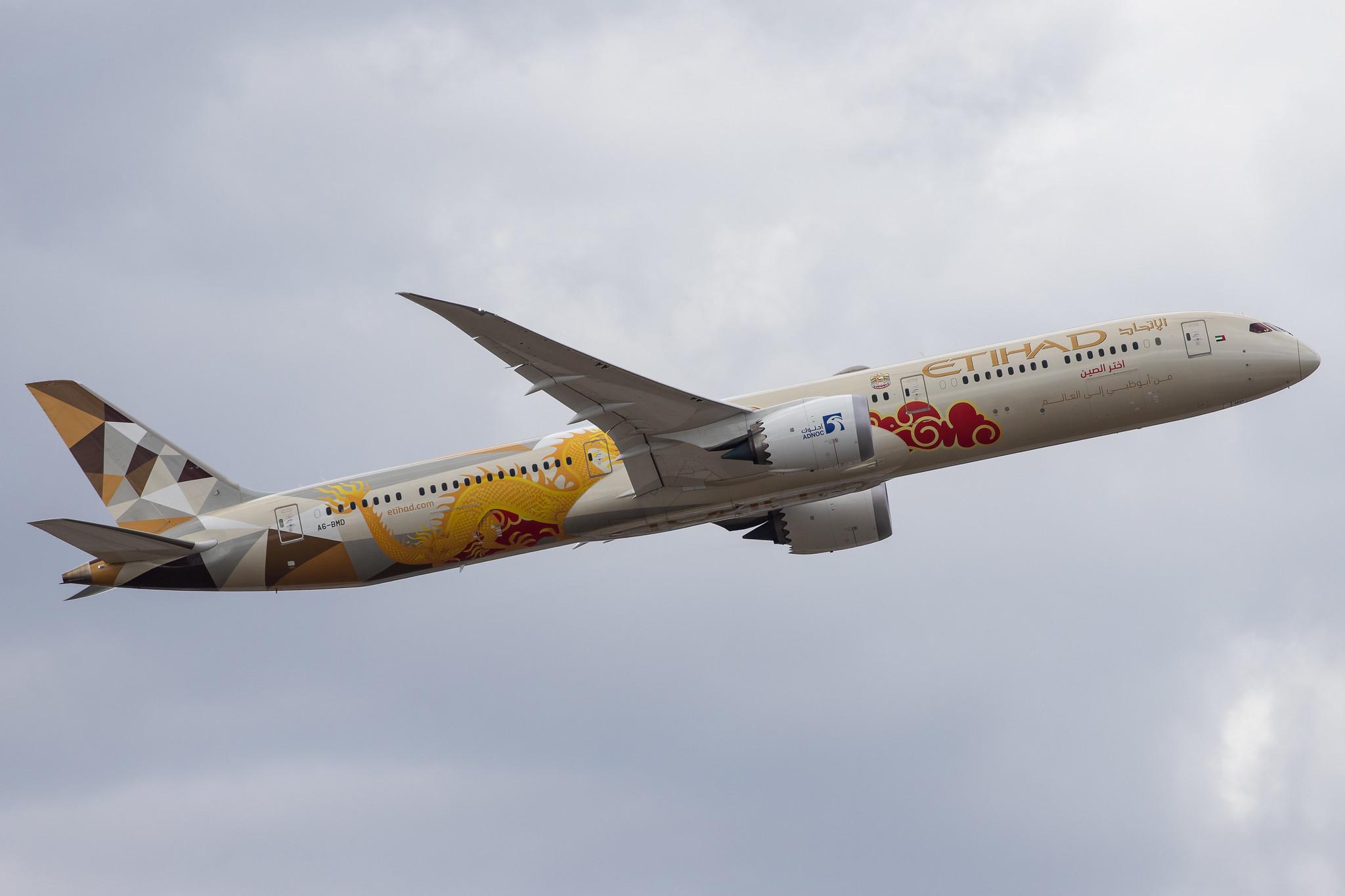 Frankfurt Airport: Etihad (EY / ETD) |  Livery: ADNOC-Choose China Livery | Operator: Etihad Airways |  Boeing 787-10 Dreamliner B78X | A6-BMD | MSN 60758