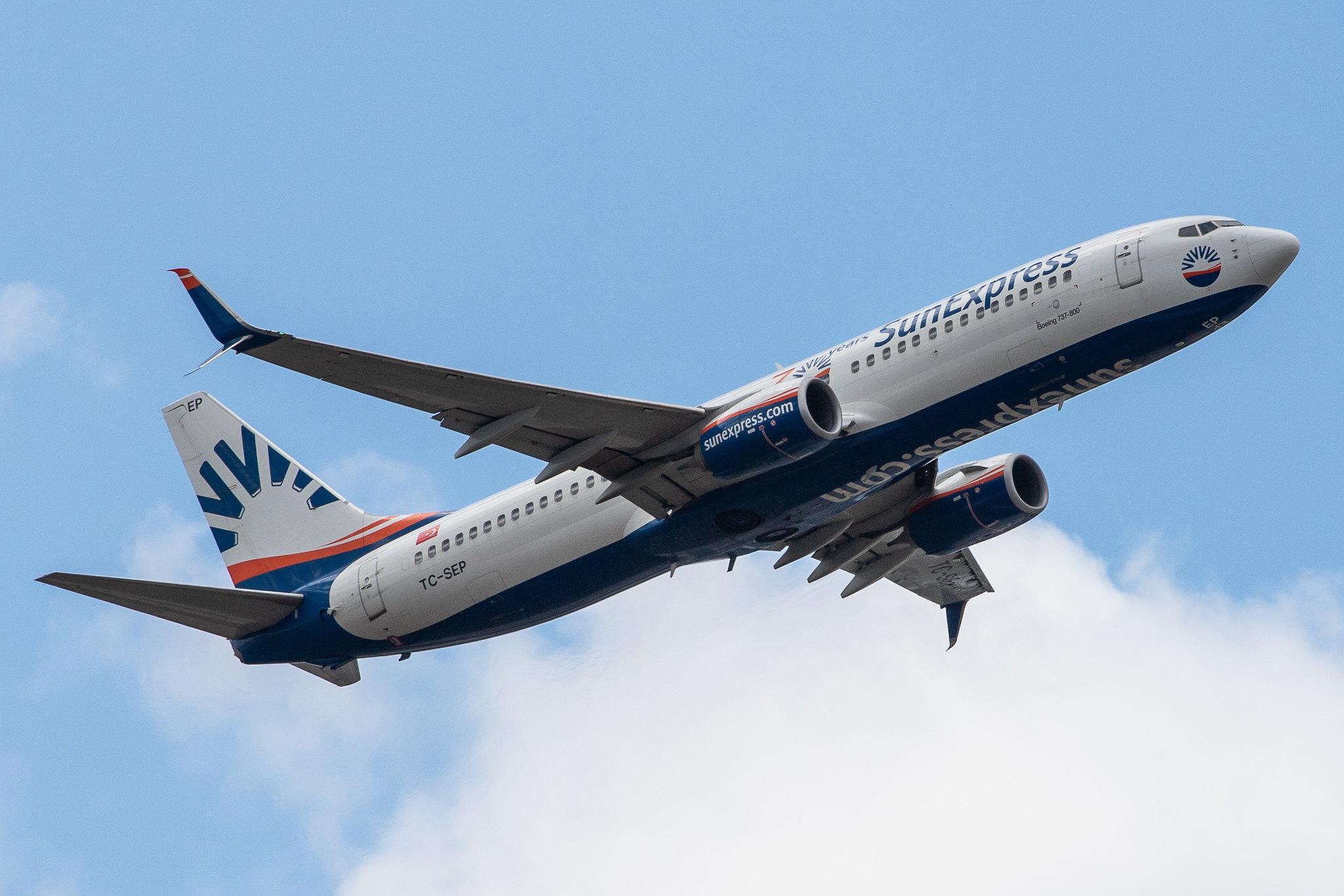 Frankfurt Airport: SunExpress (XQ / SXS) |  Boeing 737-8HC B738 | TC-SEP | MSN 61180