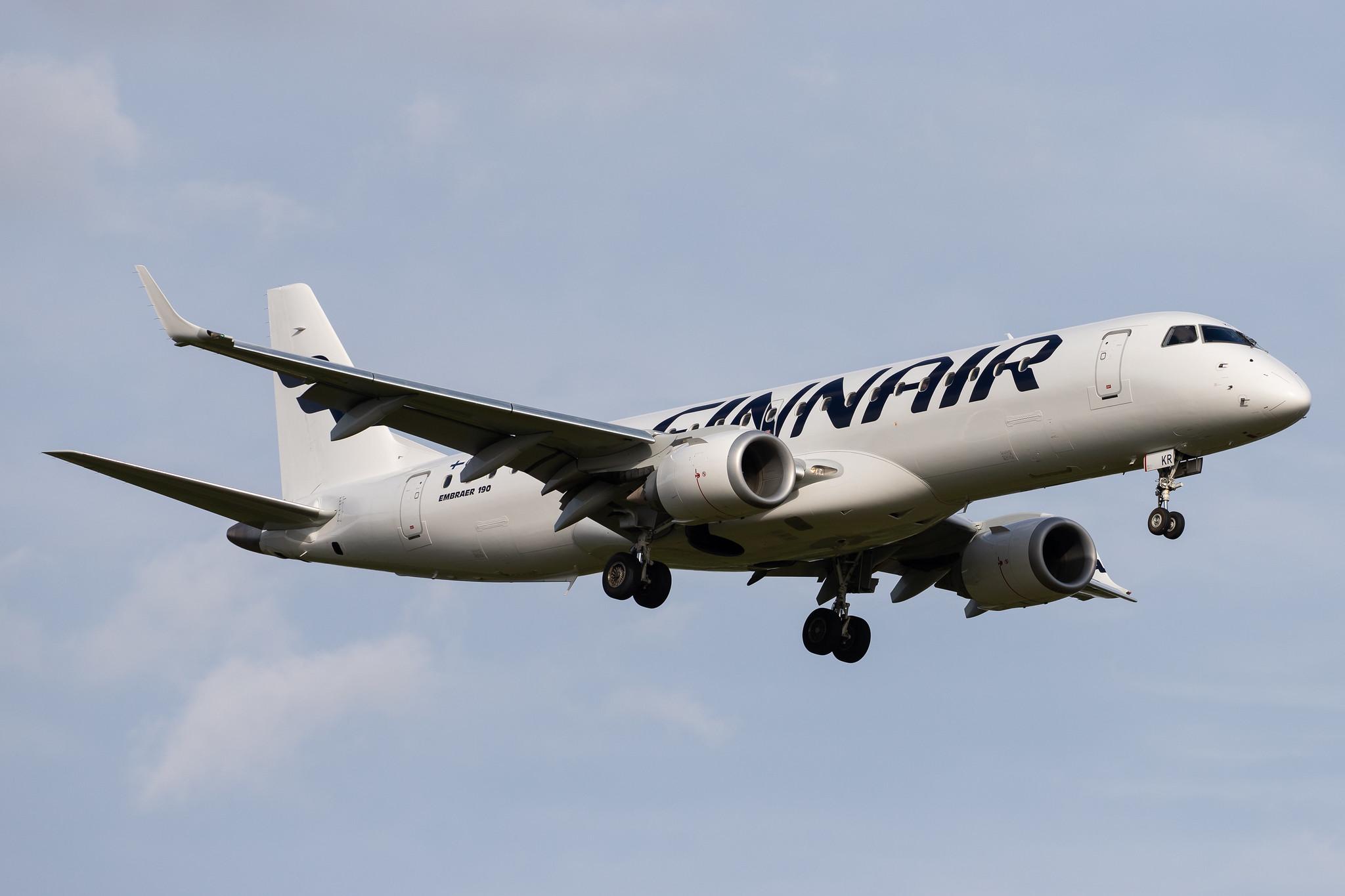 Hamburg Airport: Finnair (AY / FIN) | Operator: NORRA |  Embraer E190LR E190 | OH-LKR | MSN 19000436