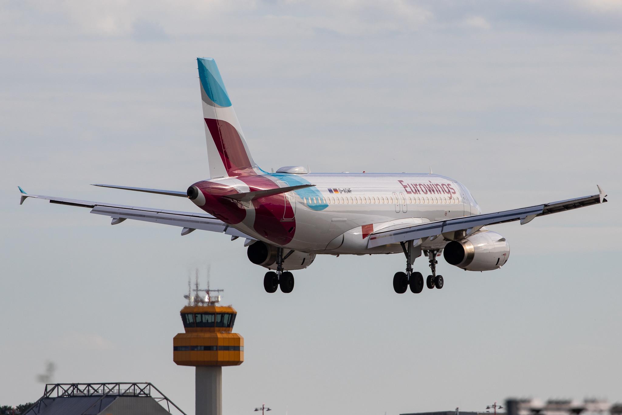Hamburg Airport: Eurowings (EW / EWG) |  Airbus A319-132 A319 | D-AGWF | MSN 3172