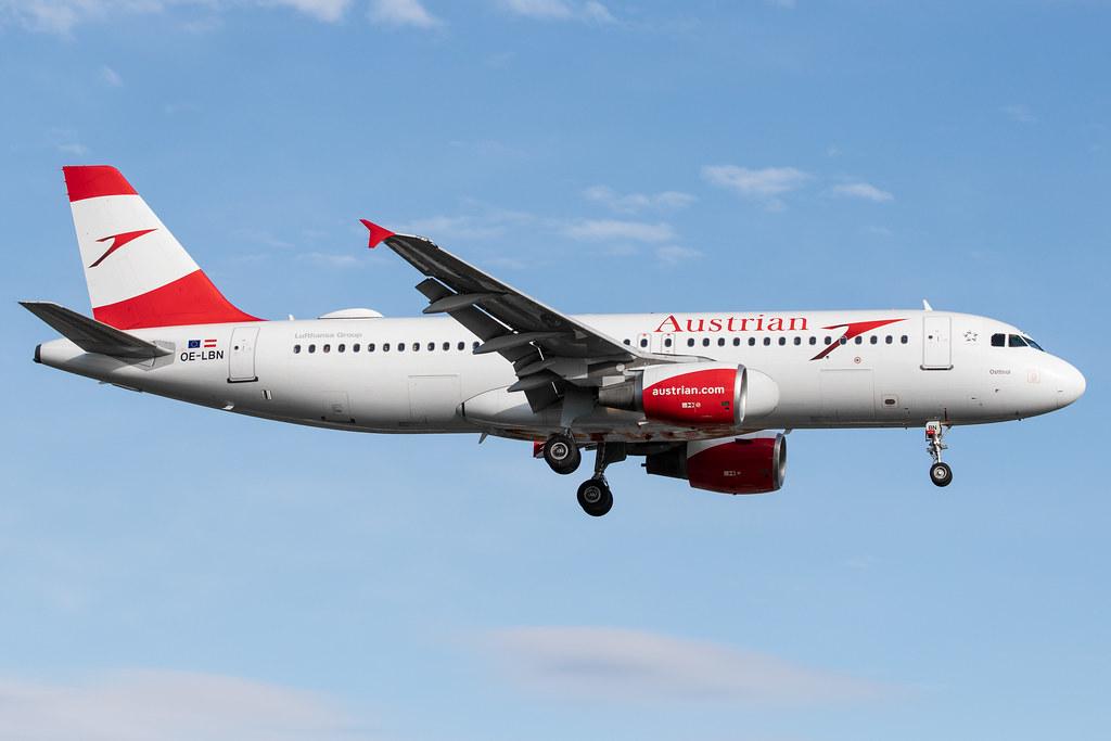 Hamburg Airport: Austrian Airlines (OS / AUA) |  Airbus A320-214 A320 | OE-LBN | MSN 0768
