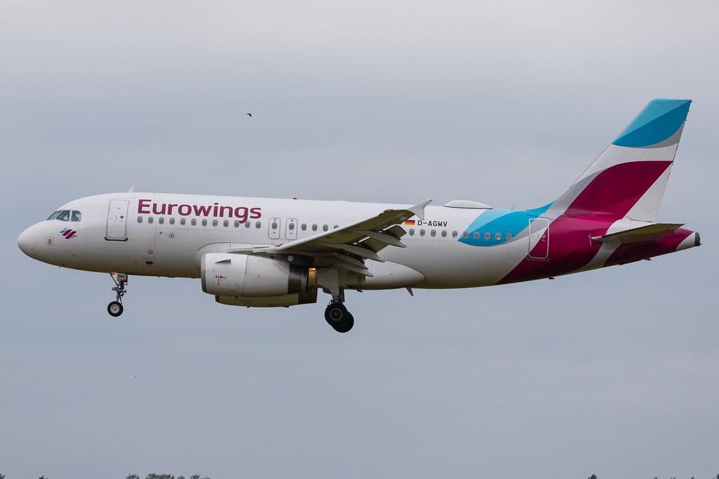 Hamburg Airport: Eurowings (EW / EWG) |  Airbus A319-132 A319 | D-AGWV | MSN 5467