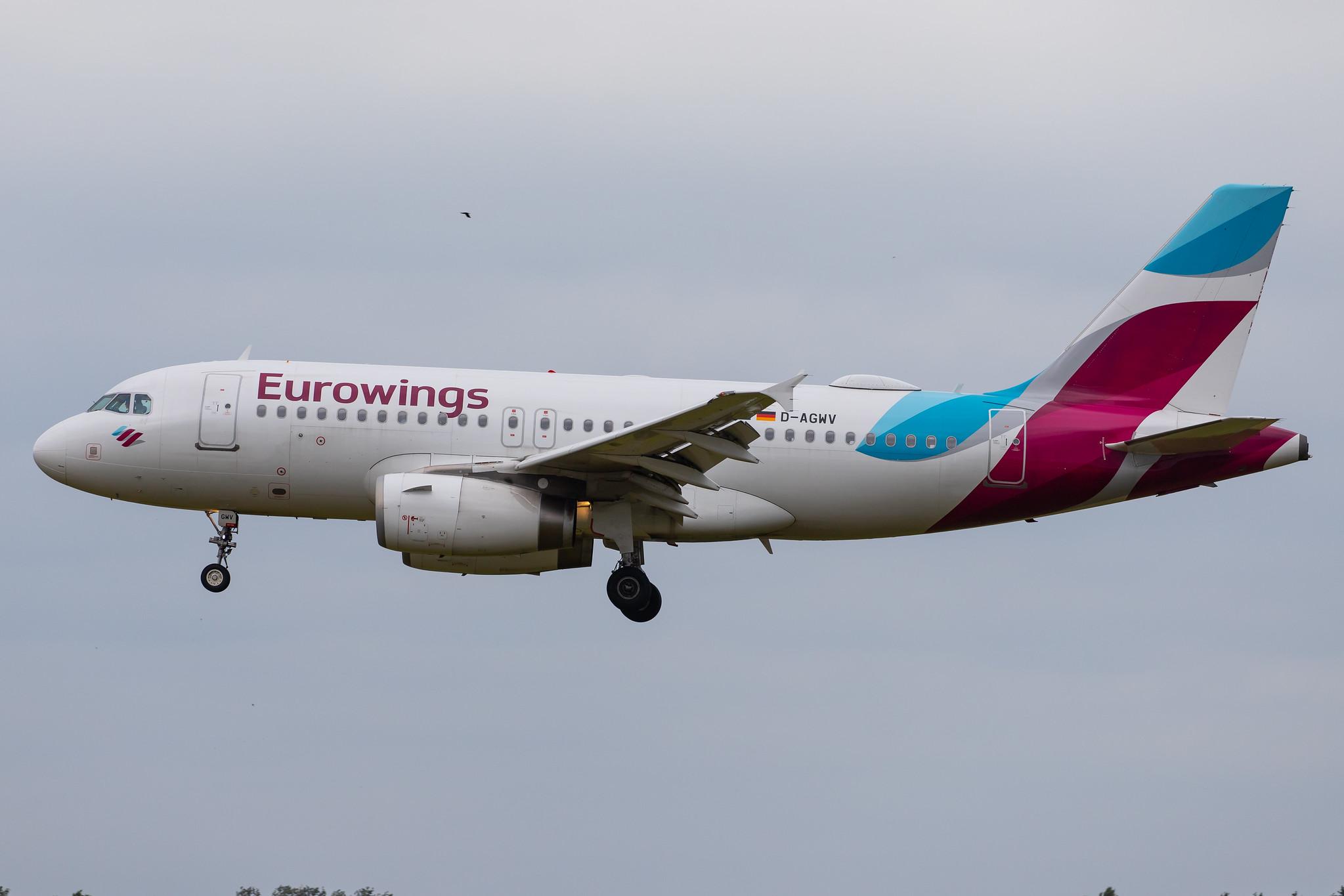 Hamburg Airport: Eurowings (EW / EWG) |  Airbus A319-132 A319 | D-AGWV | MSN 5467