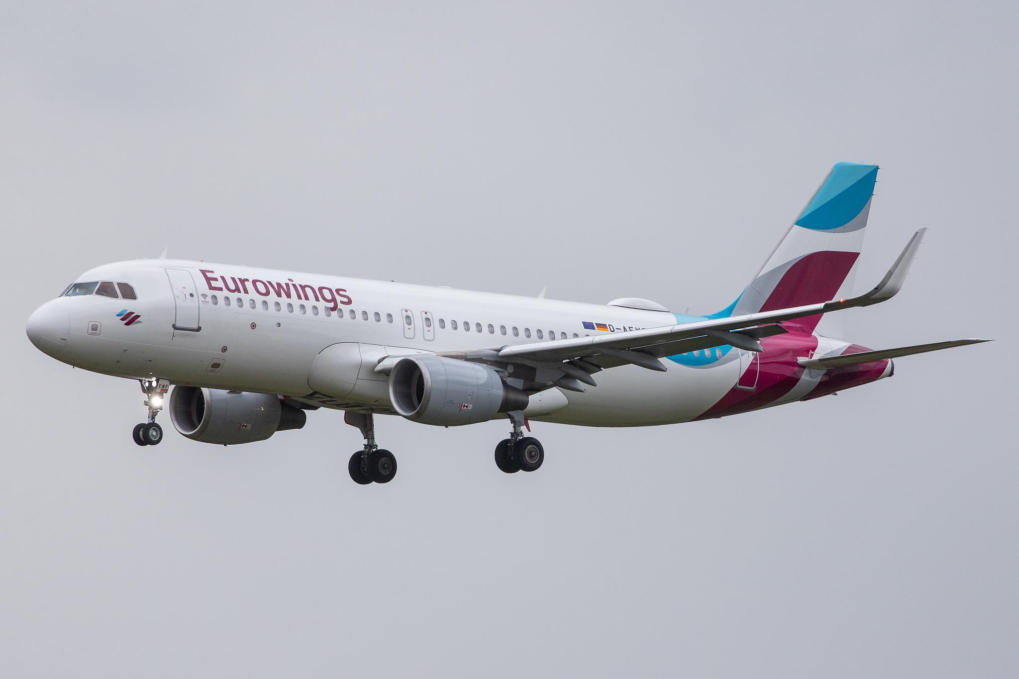 Hamburg Airport: Eurowings (EW / EWG) |  Airbus A320-214 A320 | D-AEWF | MSN 7087