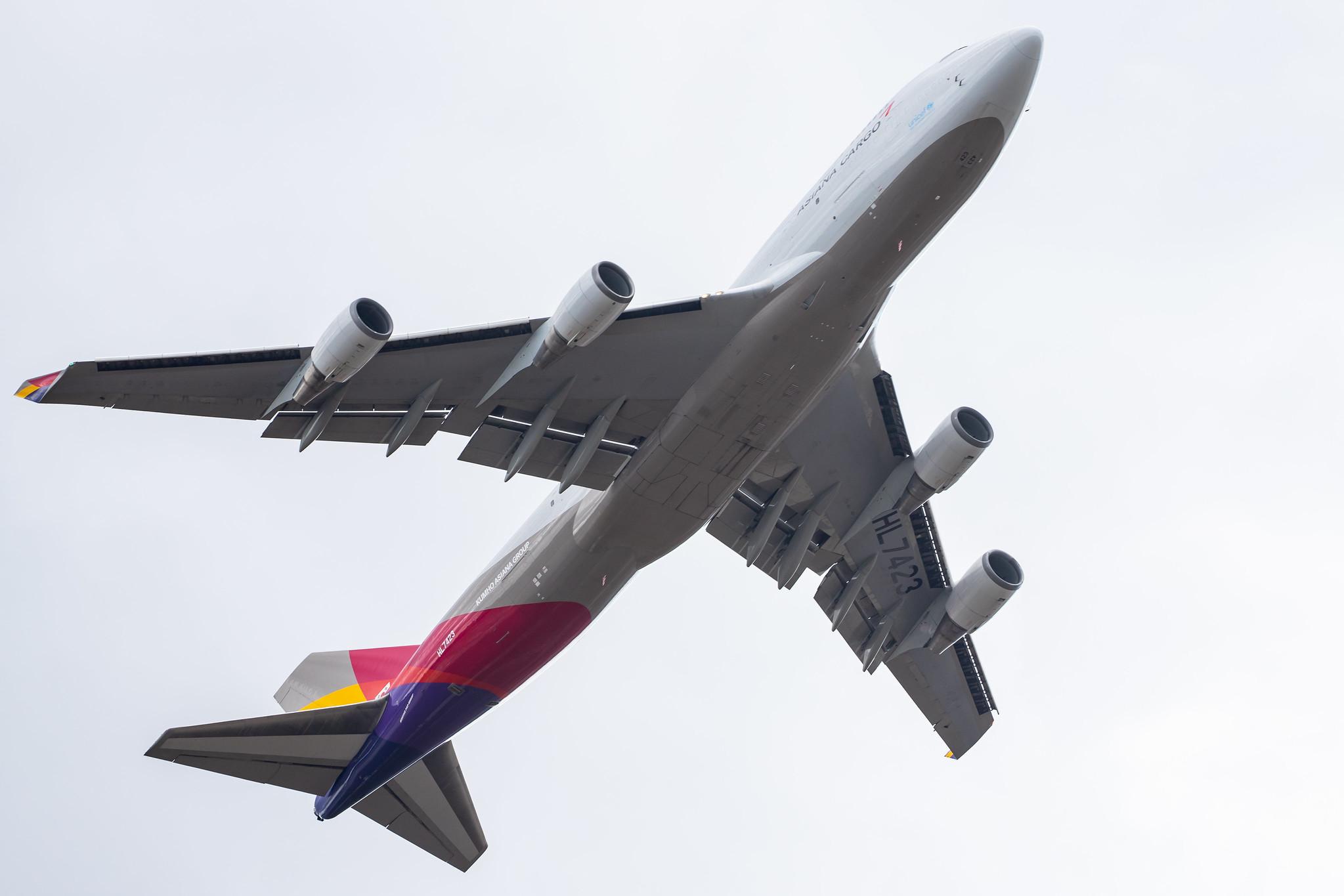 Frankfurt Airport: Asiana Cargo (OZ / AAR) | Operator: Asiana Airlines |  Boeing 747-48E(BDSF) B744 | HL7423 | MSN 27282