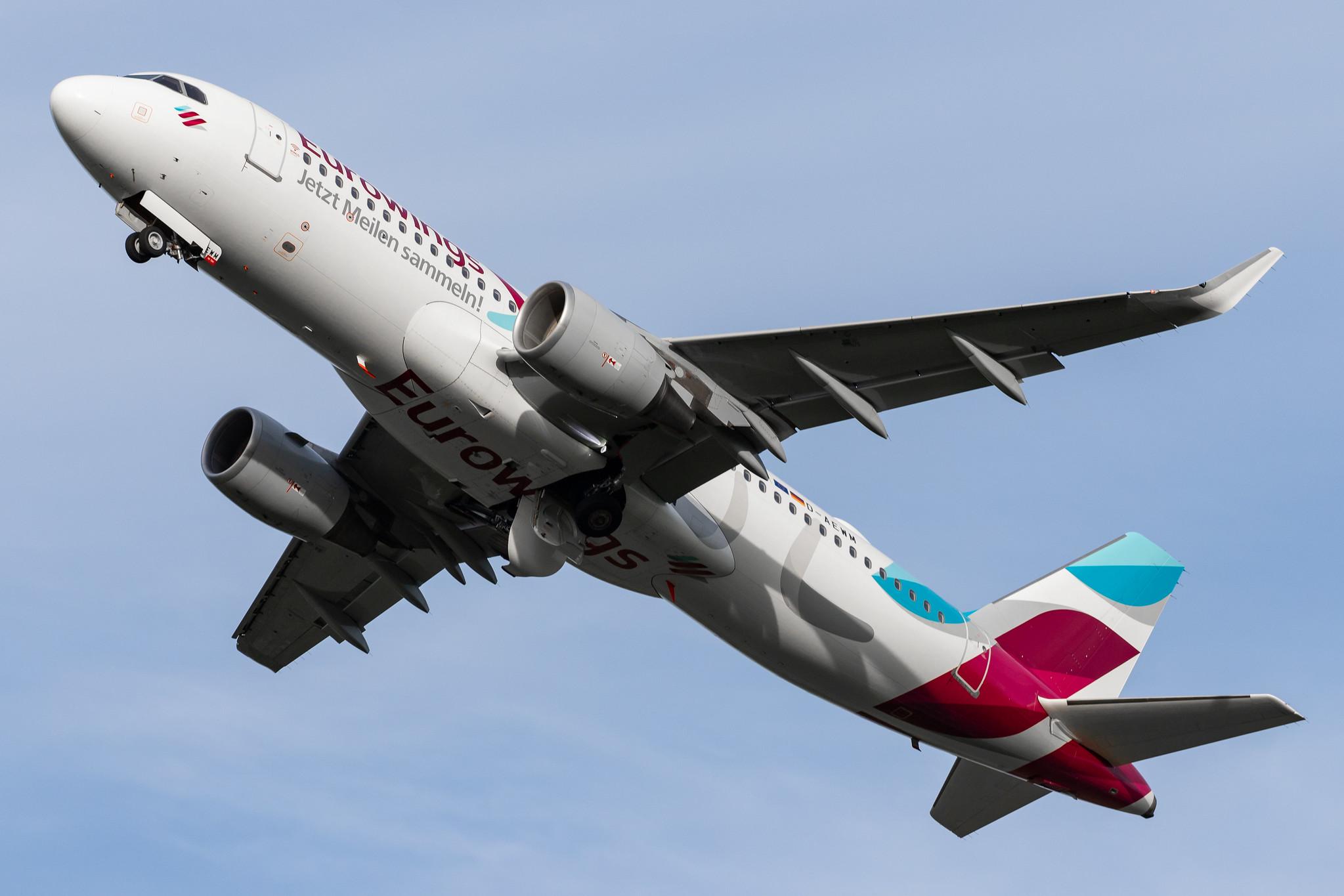 Hamburg Airport: Eurowings (EW / EWG) |  Livery: Boomerang Club Livery |  Airbus A320-214 A320 | D-AEWM | MSN 7259