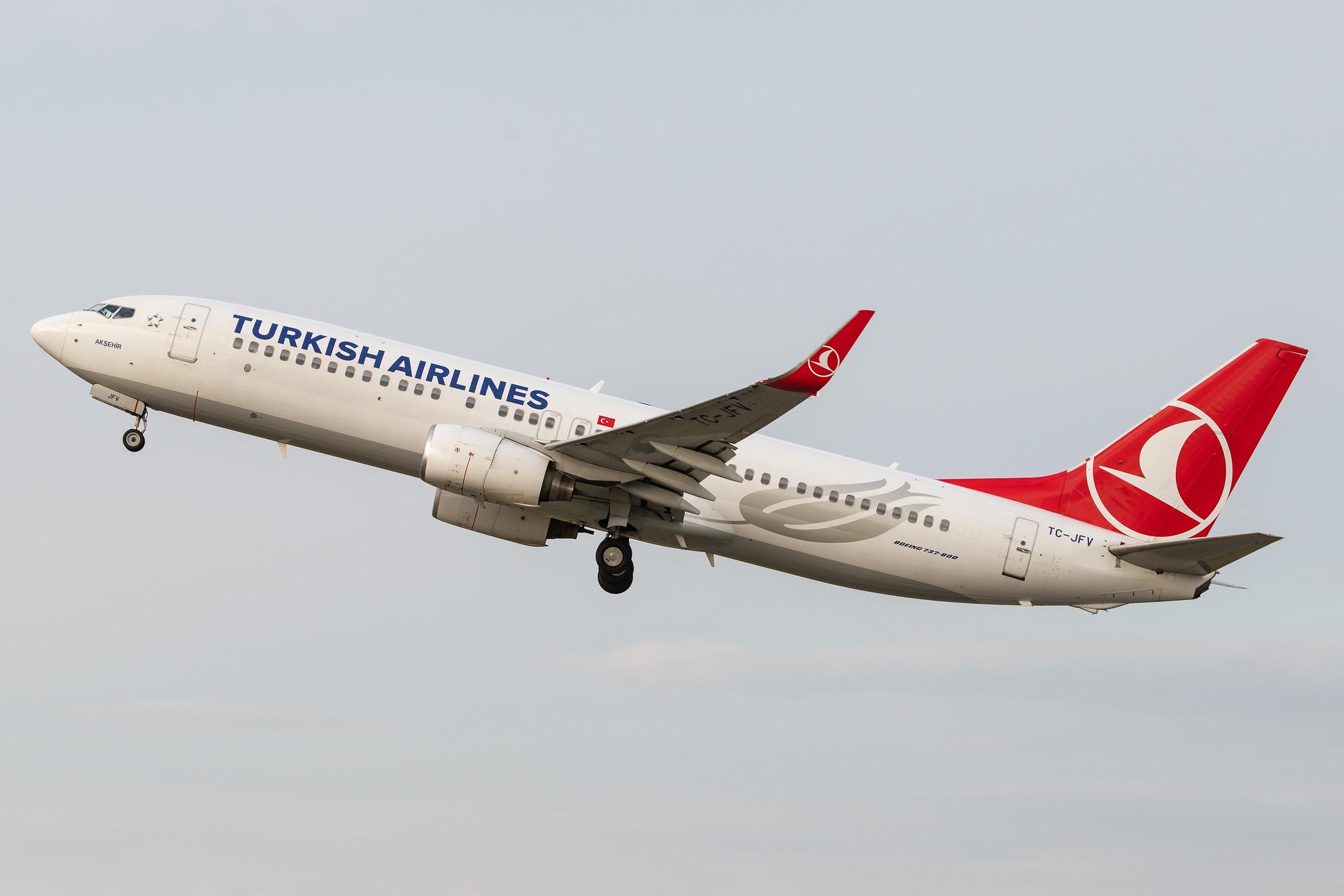 Hamburg Airport: Turkish Airlines (TK / THY) |  Boeing 737-8F2 B738 | TC-JFV | MSN 29782