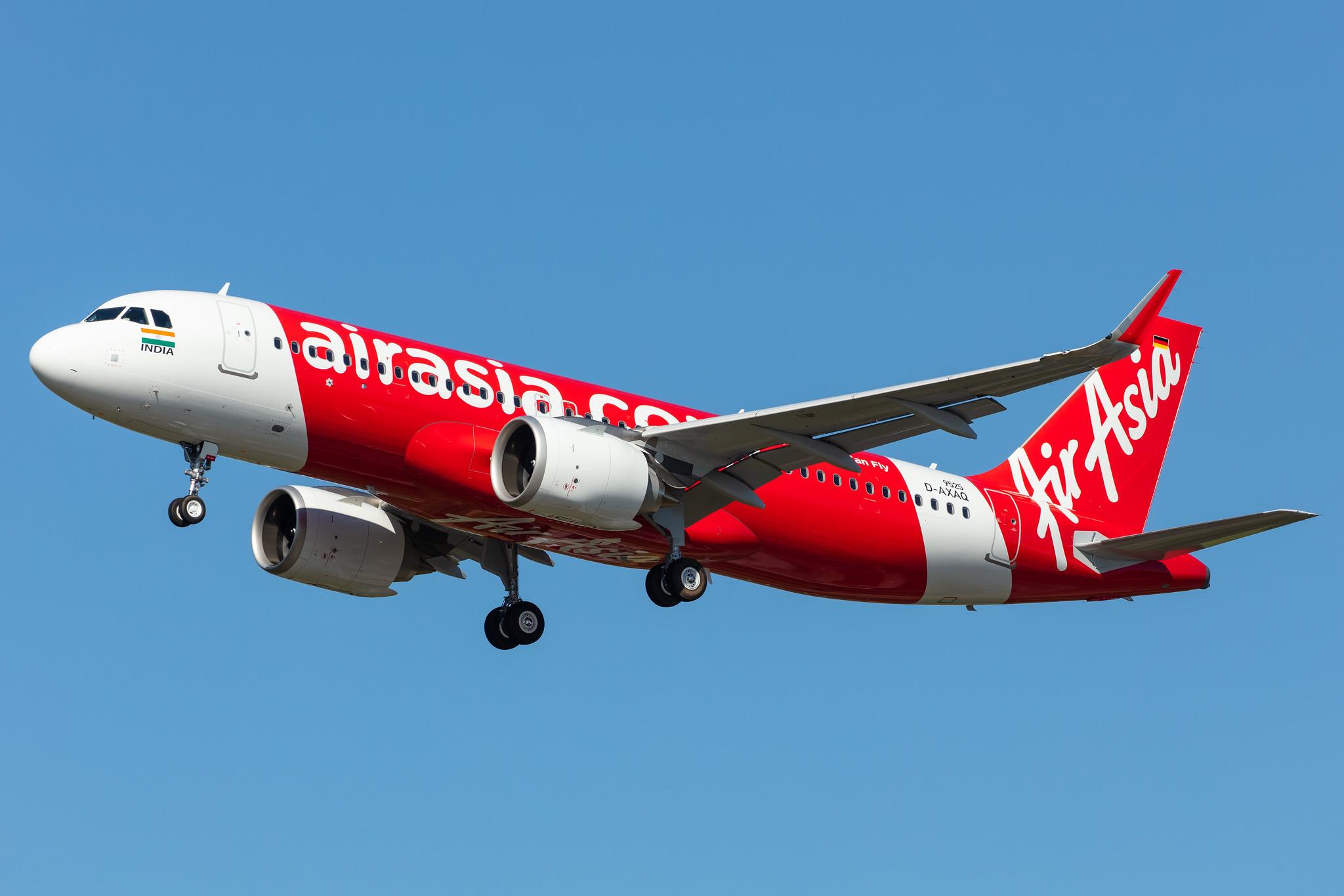 Hamburg Airport: AirAsia (AK / AXM) | Operator: AirAsia India |  Airbus A320-251N A20N | D-AXAQ | MSN 9525