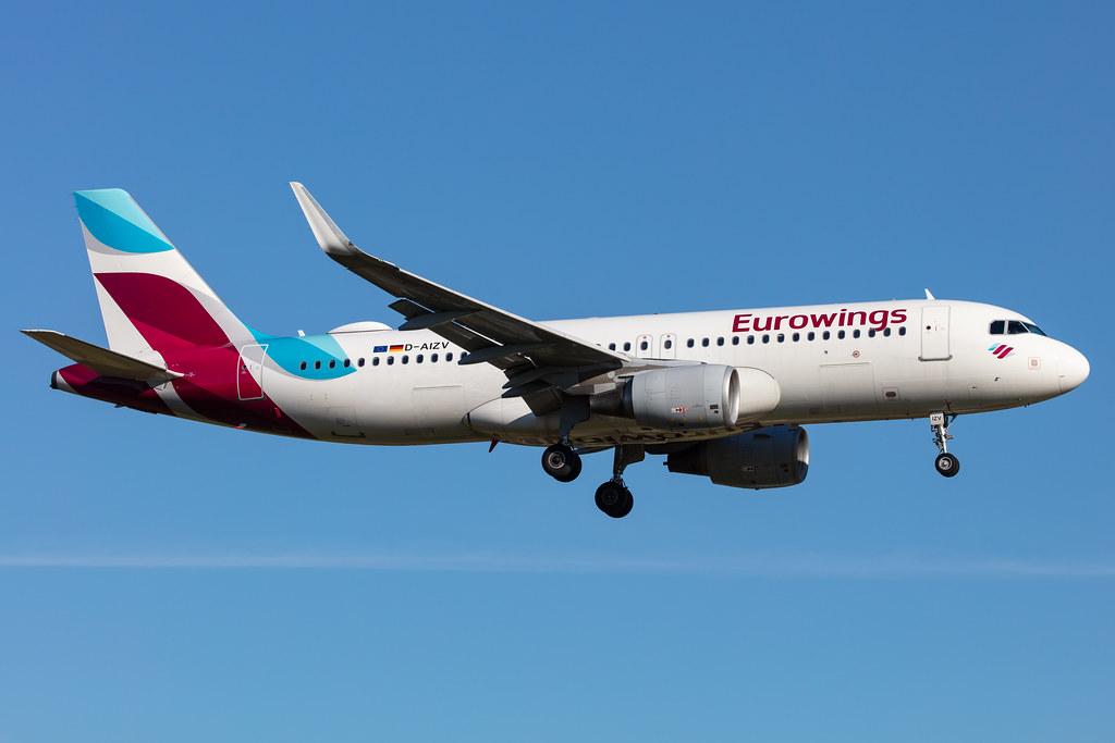 Hamburg Airport: Eurowings (EW / EWG) |  Airbus A320-214 A320 | D-AIZV | MSN 5658