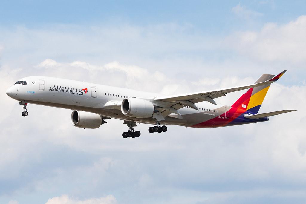Frankfurt Airport: Asiana Airlines (OZ / AAR) |  Airbus A350-941 A359 | HL8359 | MSN 224
