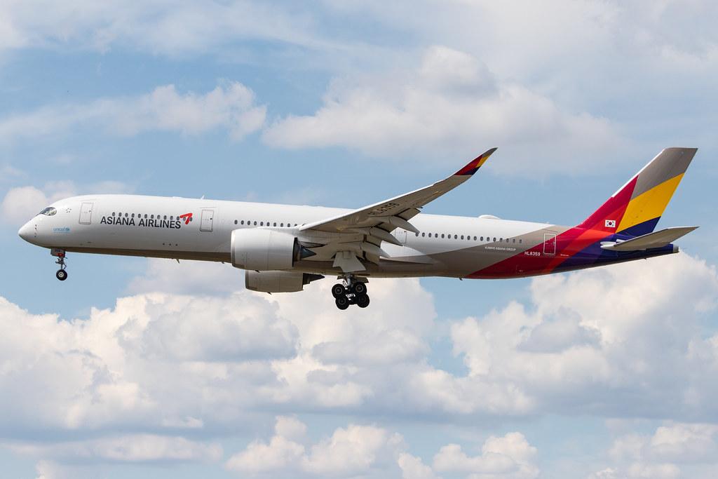 Frankfurt Airport: Asiana Airlines (OZ / AAR) |  Airbus A350-941 A359 | HL8359 | MSN 224