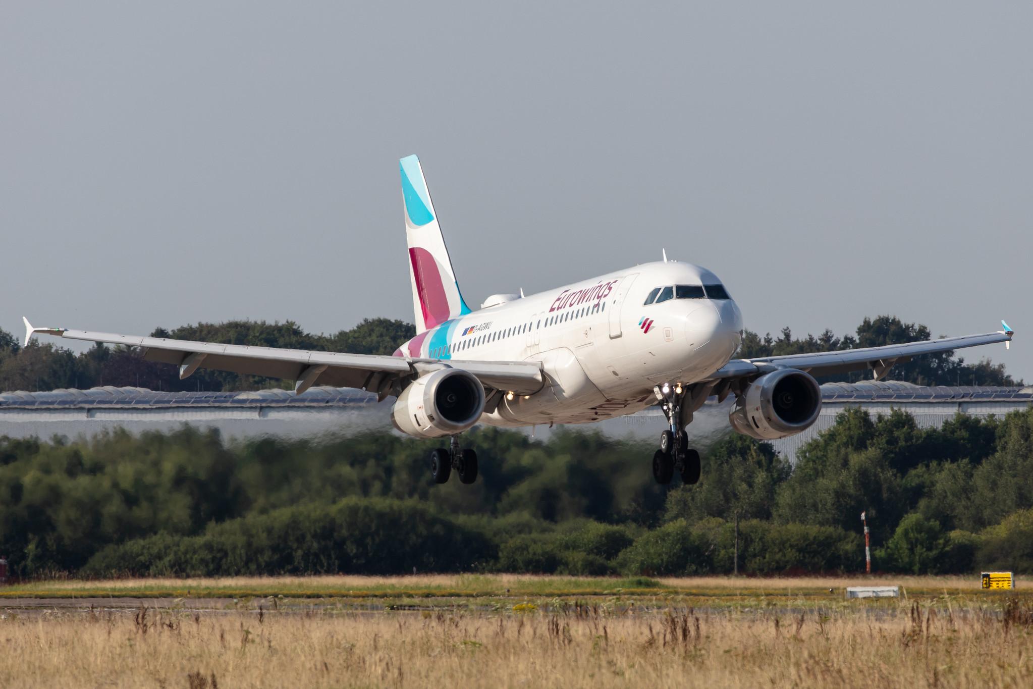 Hamburg Airport: Eurowings (EW / EWG) |  Airbus A319-132 A319 | D-AGWU | MSN 5457