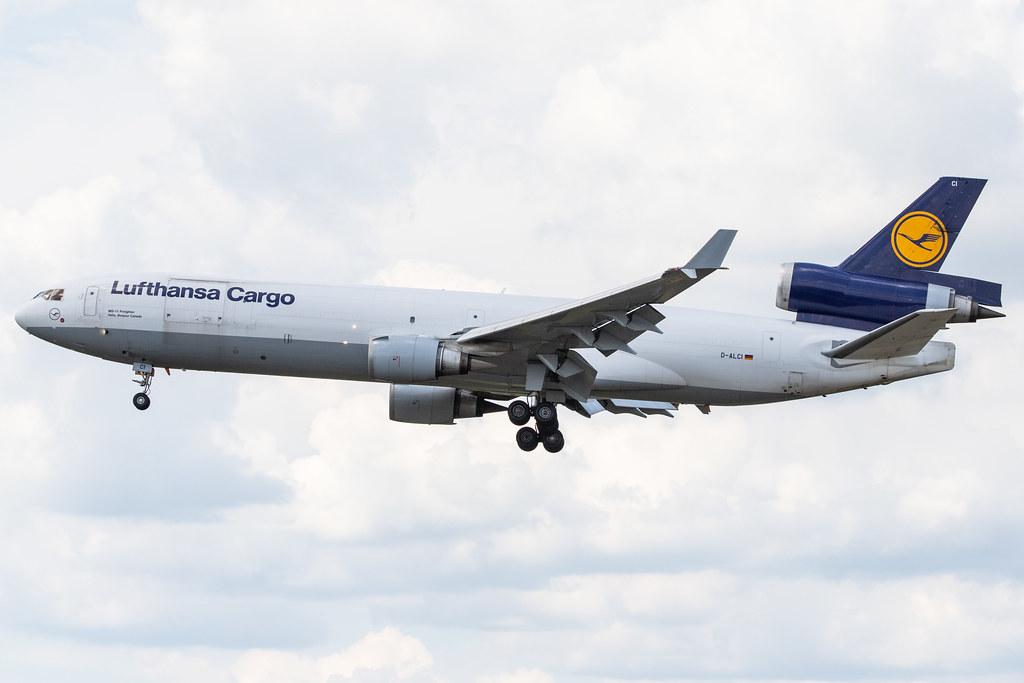 Frankfurt Airport: Lufthansa Cargo (/ GEC) |  McDonnell Douglas MD-11F MD11 | D-ALCI | MSN 48800
