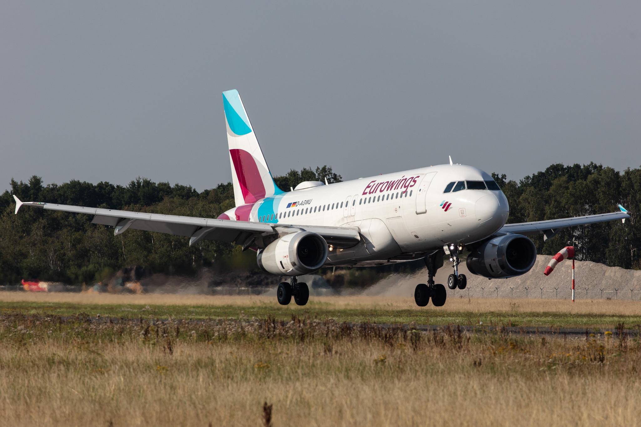 Hamburg Airport: Eurowings (EW / EWG) |  Airbus A319-132 A319 | D-AGWU | MSN 5457