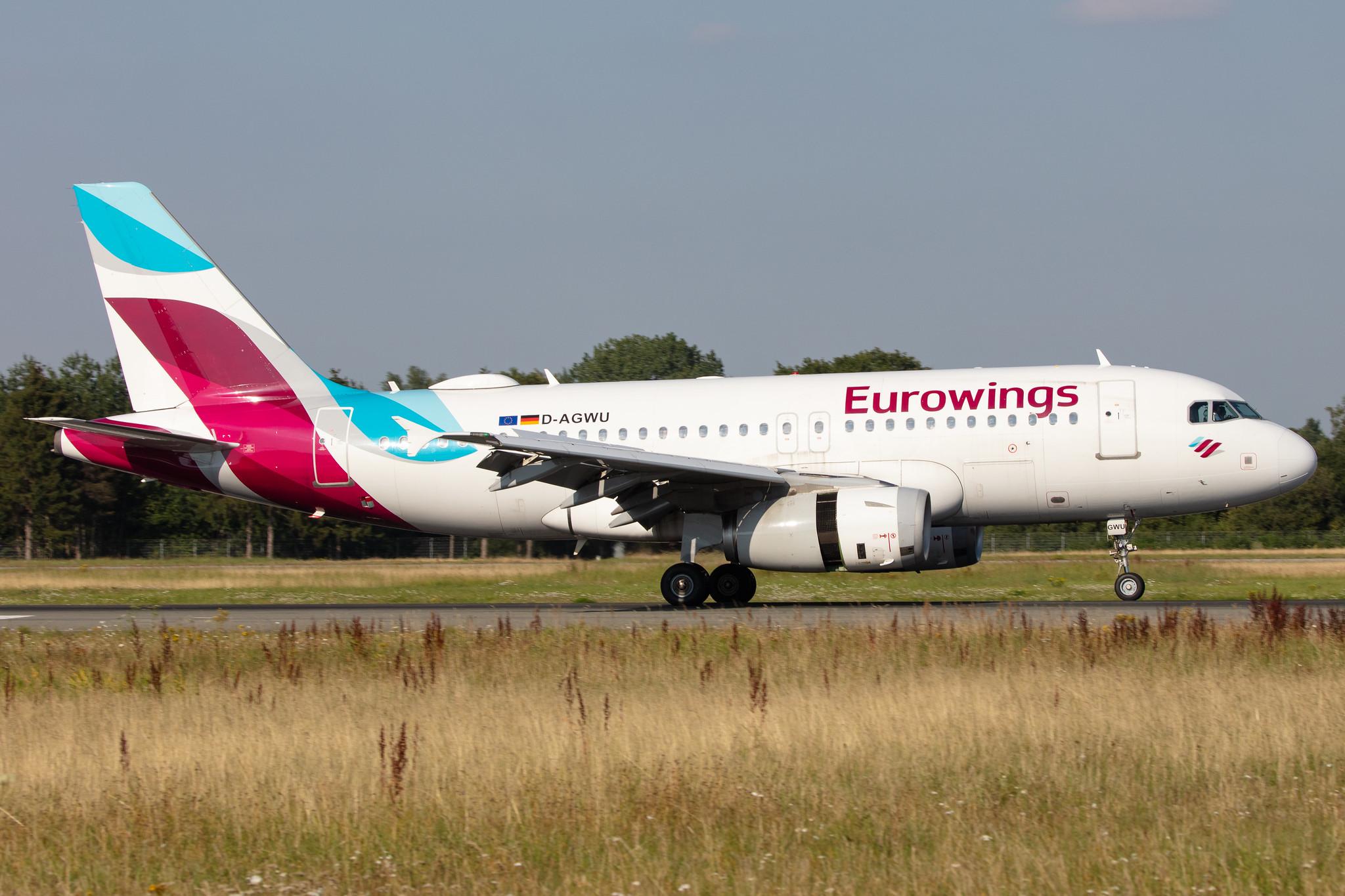 Hamburg Airport: Eurowings (EW / EWG) |  Airbus A319-132 A319 | D-AGWU | MSN 5457