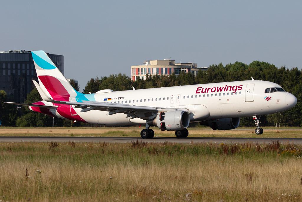 Hamburg Airport: Eurowings (EW / EWG) |  Airbus A320-214 A320 | D-AEWG | MSN 7121