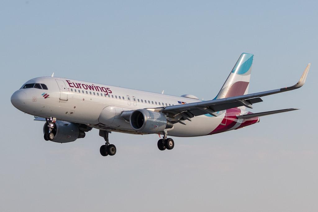 Hamburg Airport: Eurowings (EW / EWG) |  Airbus A320-214 A320 | D-AEWT | MSN 7534