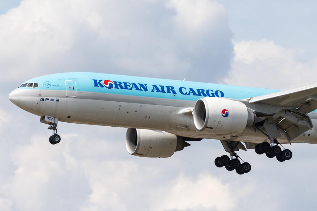 Frankfurt Airport: Korean Air Cargo (KE / KAL) | Operator: Korean Air |  Boeing 777-FB5 B77L | HL8077 | MSN 62697