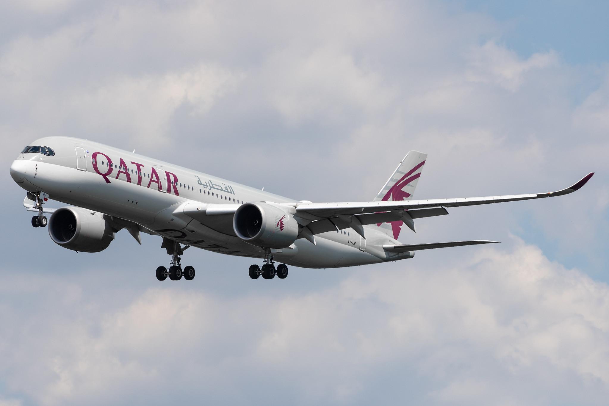 Frankfurt Airport: Qatar Airways (QR / QTR) |  Airbus A350-941 A359 | A7-AMF | MSN 172