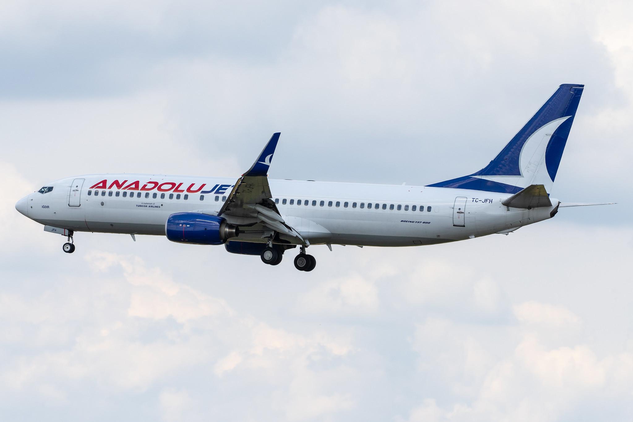 Frankfurt Airport: AnadoluJet (TK / THY) | Operator: Turkish Airlines |  Boeing 737-8F2 B738 | TC-JFH | MSN 29770