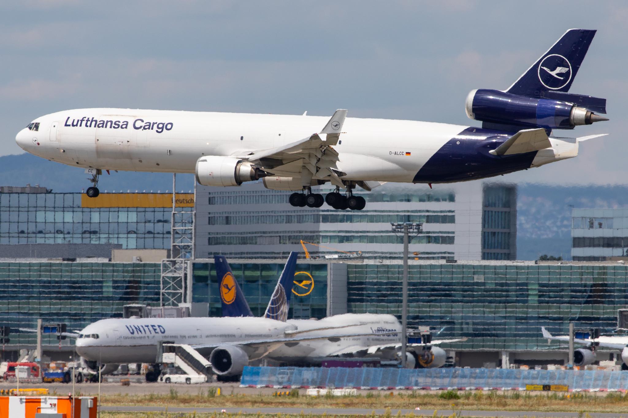 Frankfurt Airport: Lufthansa Cargo (/ GEC) |  McDonnell Douglas MD-11F MD11 | D-ALCC | MSN 48783