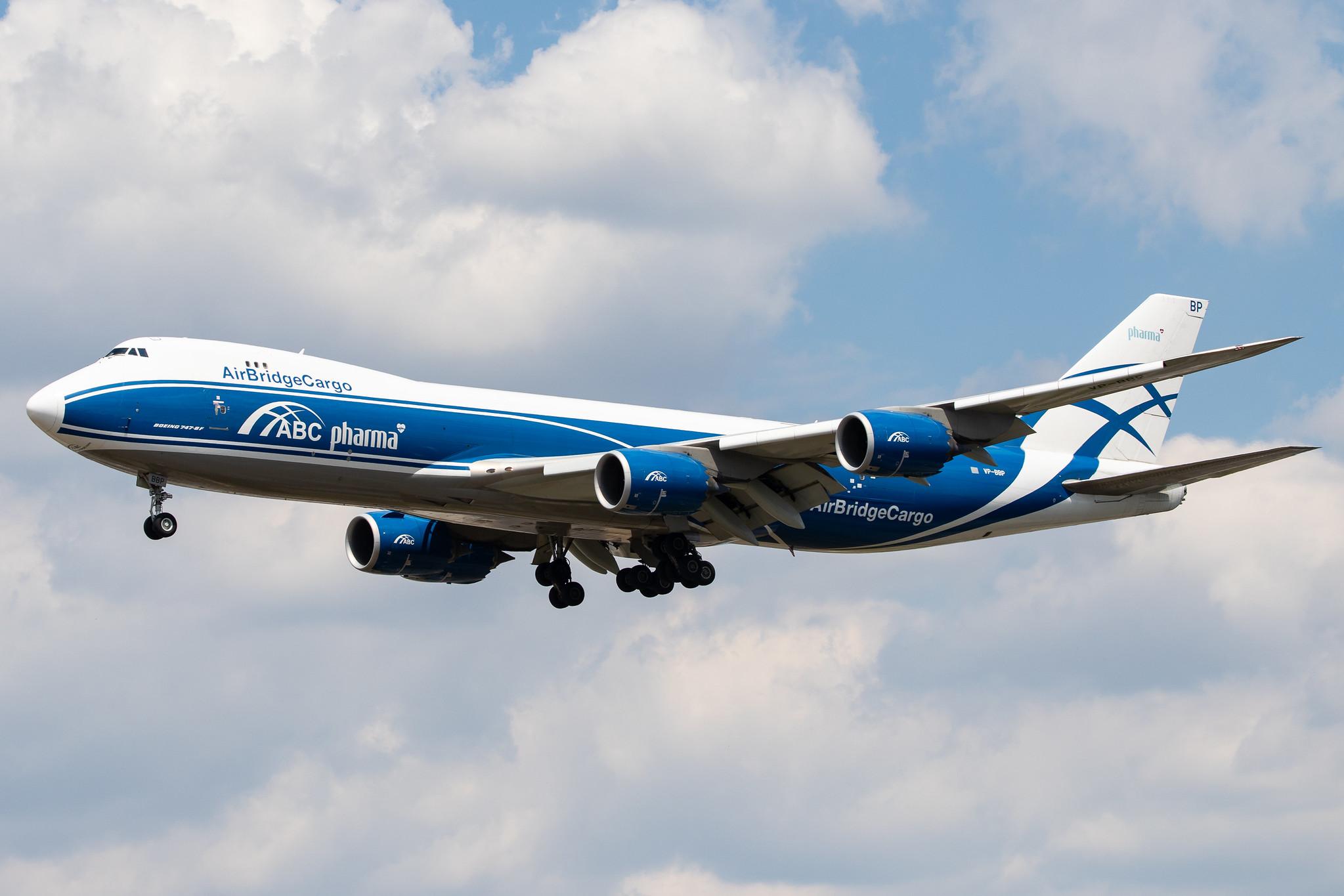 Frankfurt Airport: AirBridgeCargo (RU / ABW) | Operator: AirBridgeCargo Airlines |  Boeing 747-8HV(F) B748 | VP-BBP | MSN 63659