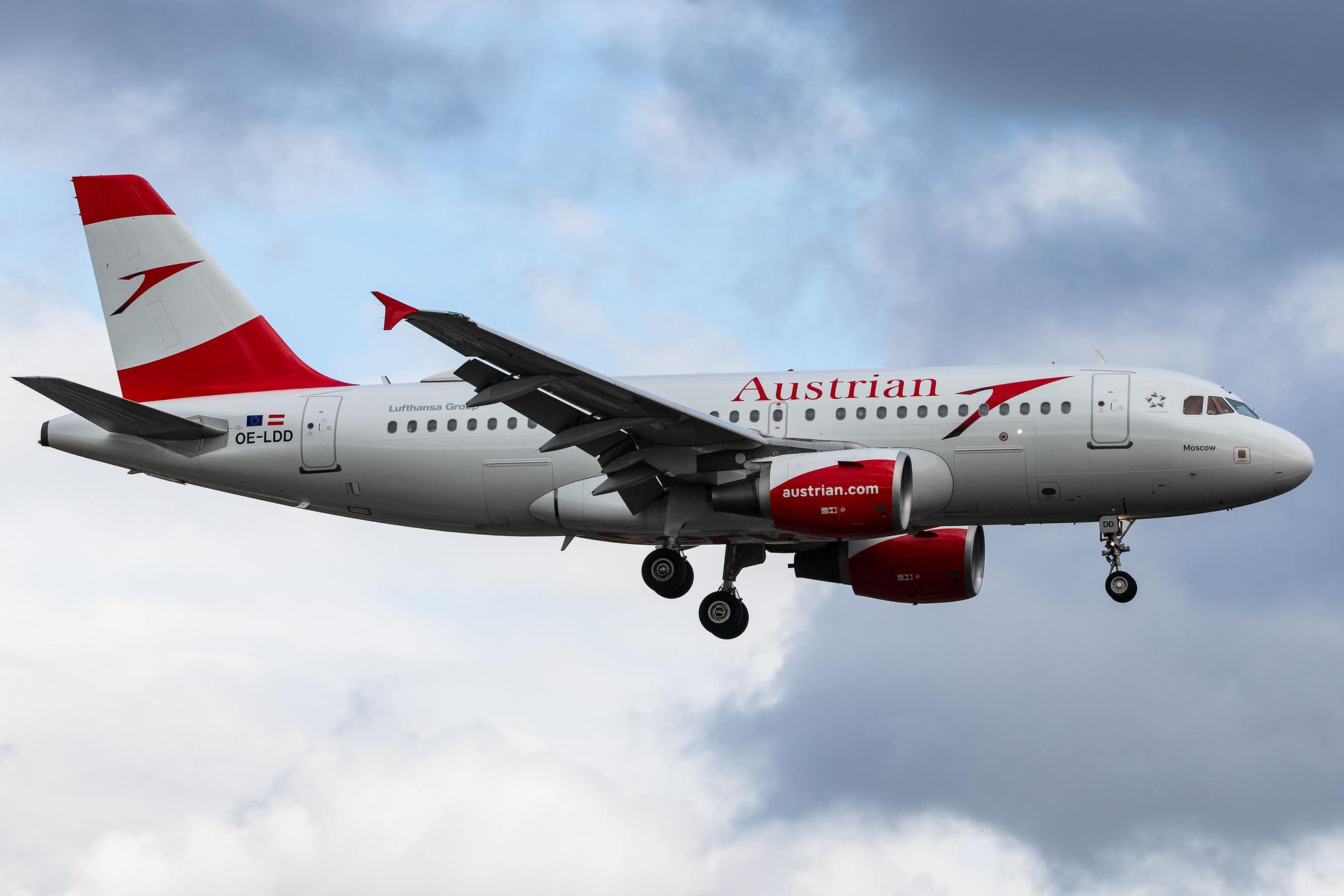 Hamburg Airport: Austrian Airlines (OS / AUA) |  Airbus A319-112 A319 | OE-LDD | MSN 2416