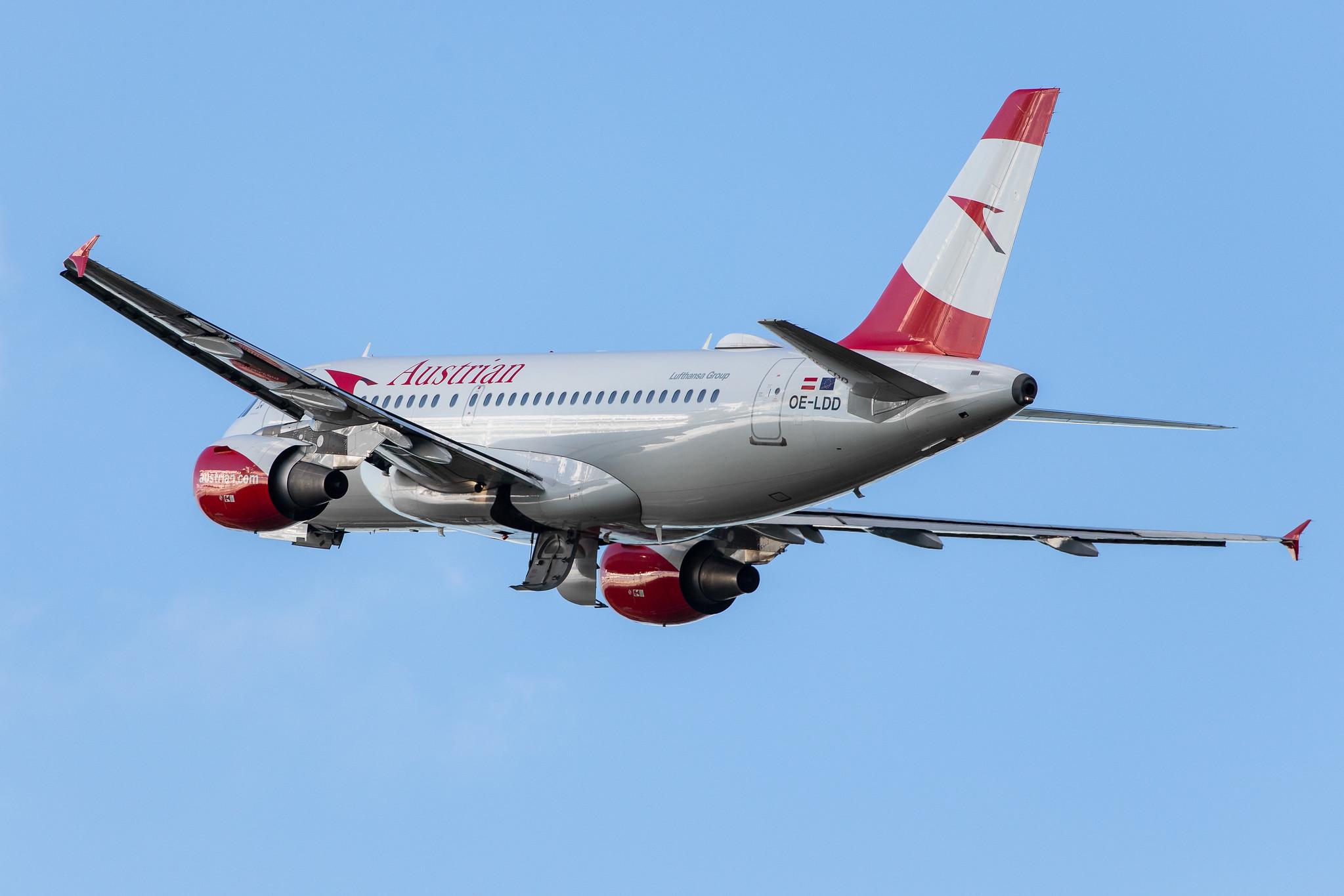 Hamburg Airport: Austrian Airlines (OS / AUA) |  Airbus A319-112 A319 | OE-LDD | MSN 2416