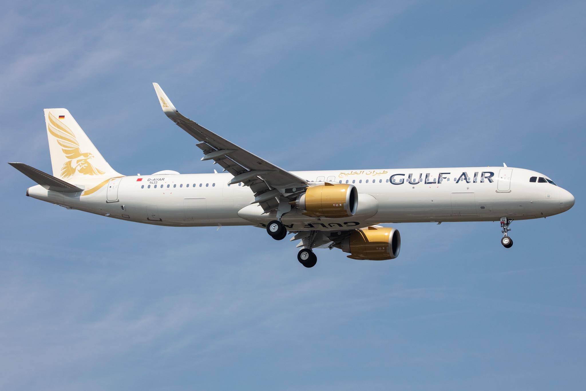 Hamburg Airport: Gulf Air (GF / GFA) |  Airbus A321-253NX A21N | D-AYAR | MSN 9433