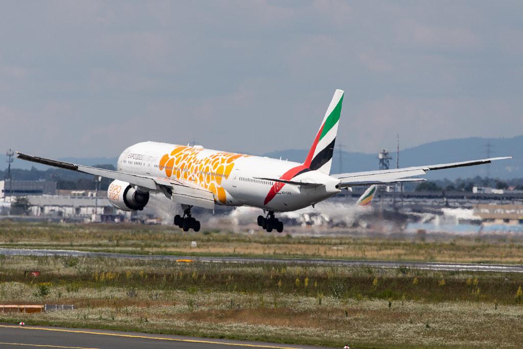 Frankfurt Airport: Emirates (EK / UAE) |  Livery: Expo 2020 - Opportunity Livery |  Boeing 777-31H(ER) B77W | A6-ENG | MSN 35604