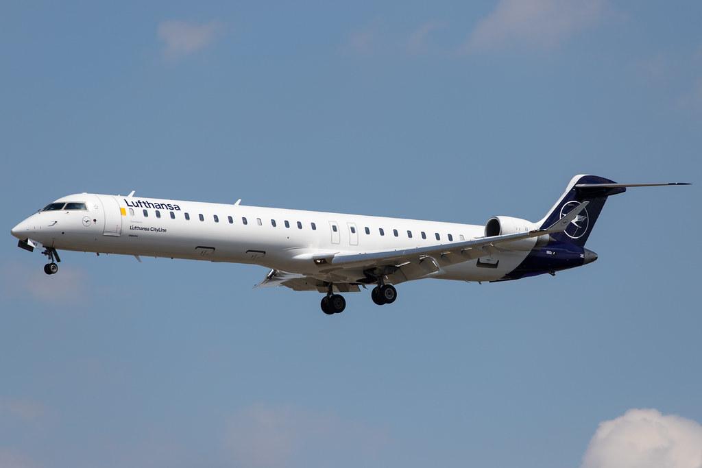 Frankfurt Airport: Lufthansa (LH / DLH) | Operator: Lufthansa CityLine |  Mitsubishi CRJ-900LR CRJ9 | D-ACNV | MSN 15268