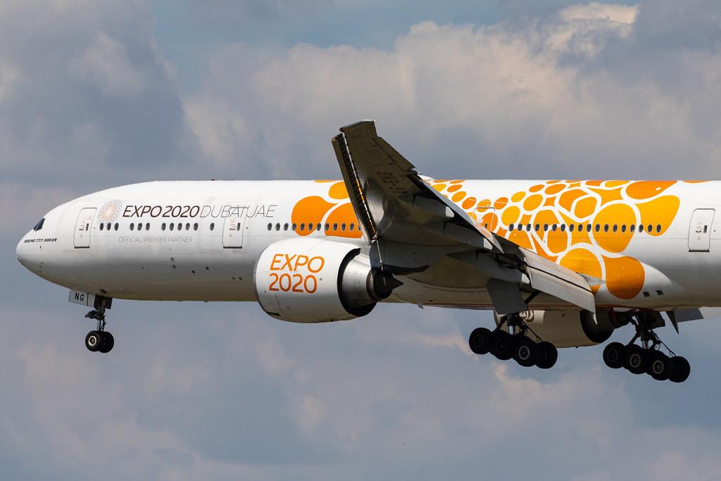 Frankfurt Airport: Emirates (EK / UAE) |  Livery: Expo 2020 - Opportunity Livery |  Boeing 777-31H(ER) B77W | A6-ENG | MSN 35604