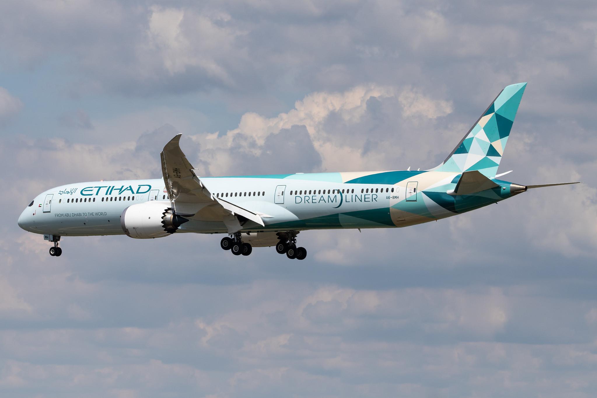 Frankfurt Airport: Etihad (EY / ETD) |  Livery: Greenliner Livery | Operator: Etihad Airways |  Boeing 787-10 Dreamliner B78X | A6-BMH | MSN 60765