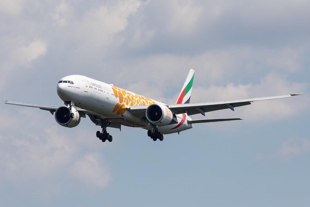 Frankfurt Airport: Emirates (EK / UAE) |  Livery: Expo 2020 - Opportunity Livery |  Boeing 777-31H(ER) B77W | A6-ENG | MSN 35604