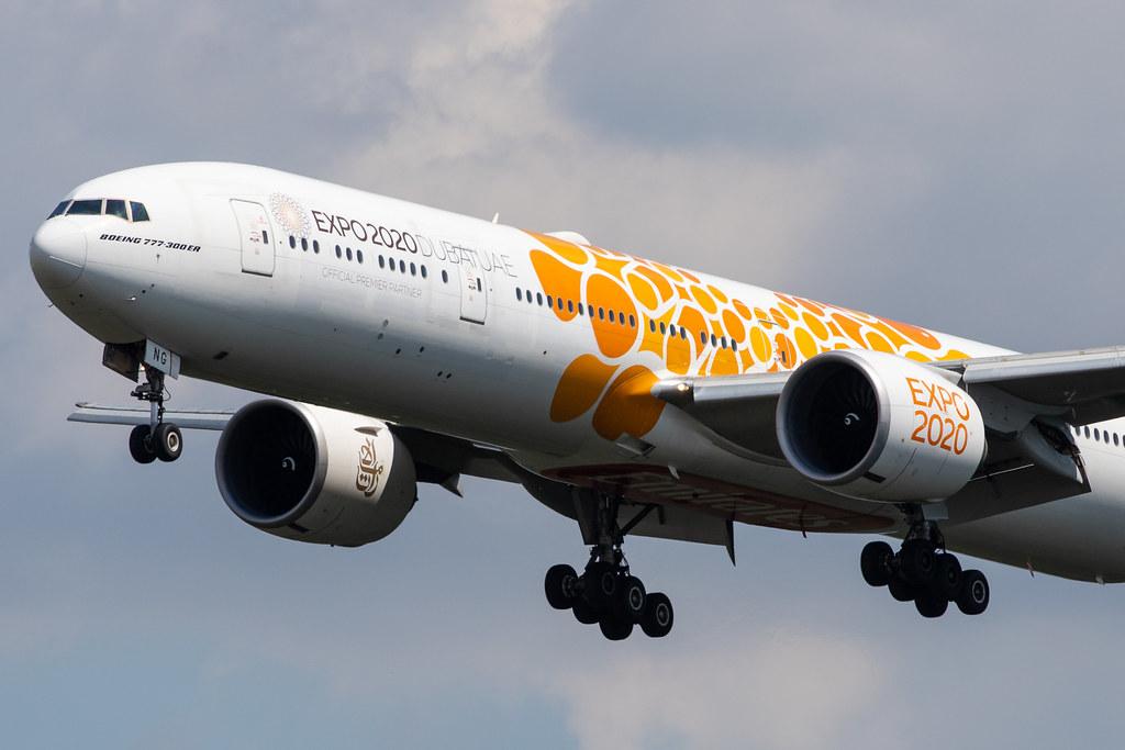 Frankfurt Airport: Emirates (EK / UAE) |  Livery: Expo 2020 - Opportunity Livery |  Boeing 777-31H(ER) B77W | A6-ENG | MSN 35604
