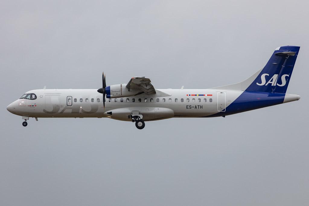 Hamburg Airport: SAS (SK / SAS) | Operator: Xfly |  ATR 72-600 AT76 | ES-ATH | MSN 1064