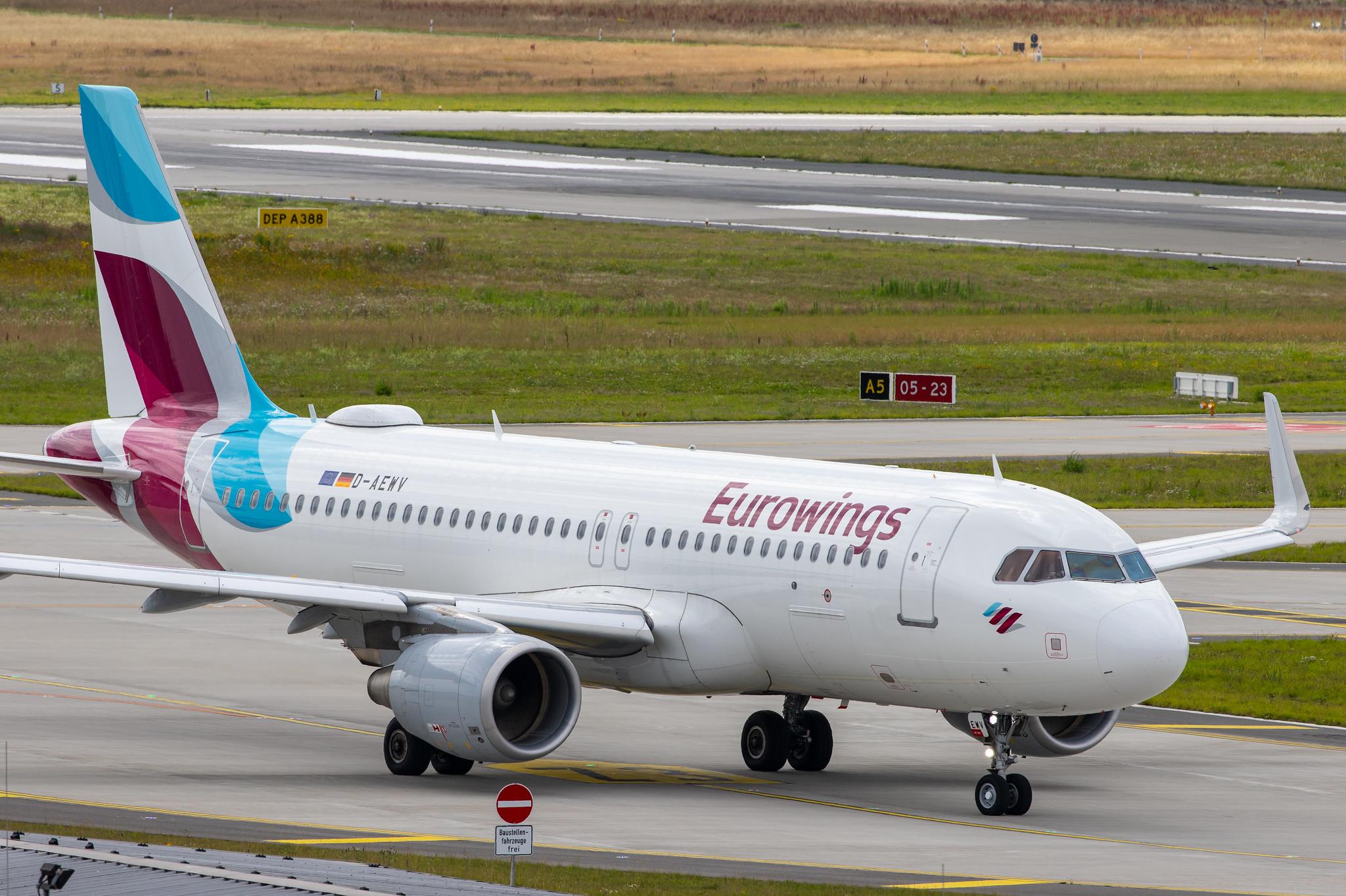 Hamburg Airport: Eurowings (EW / EWG) |  Airbus A320-214 A320 | D-AEWV | MSN 7545