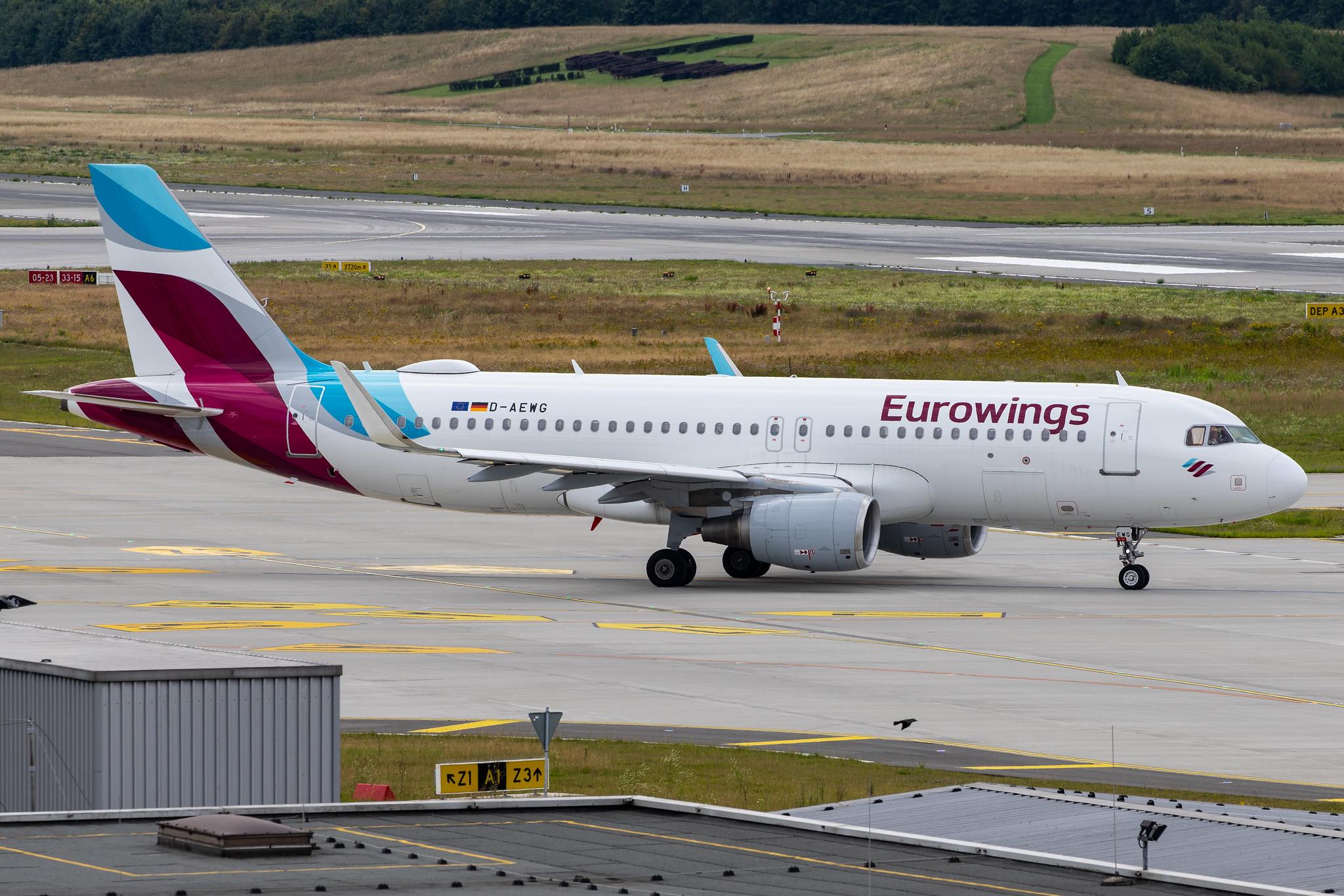 Hamburg Airport: Eurowings (EW / EWG) |  Airbus A320-214 A320 | D-AEWG | MSN 7121
