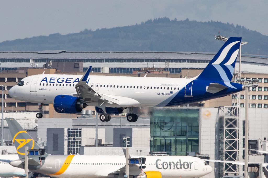 Frankfurt Airport: Aegean Airlines (A3 / AEE) |  Airbus A320-271N A20N | SX-NEO | MSN 9400