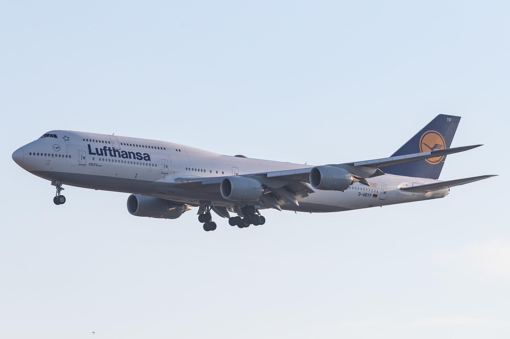 Frankfurt Airport: Lufthansa (LH / DLH) |  Boeing 747-830 B748 | D-ABYP | MSN 37839