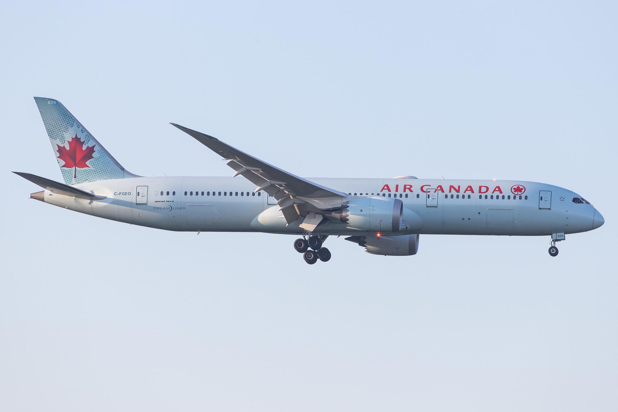 Frankfurt Airport: Air Canada (AC / ACA) |  Boeing 787-9 Dreamliner B789 | C-FGEO | MSN 37180