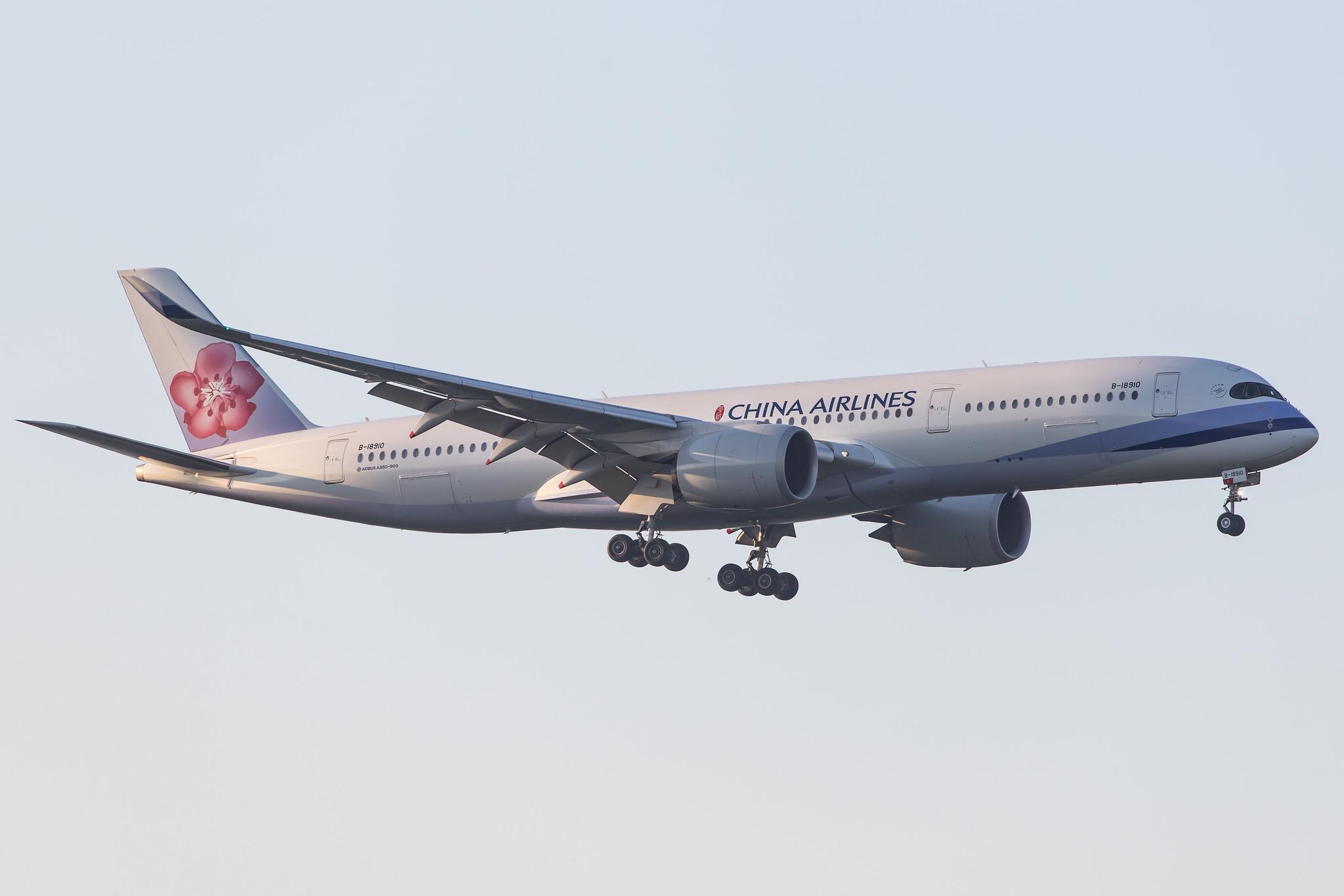 Frankfurt Airport: China Airlines (CI / CAL) |  Airbus A350-941 A359 | B-18910 | MSN 151