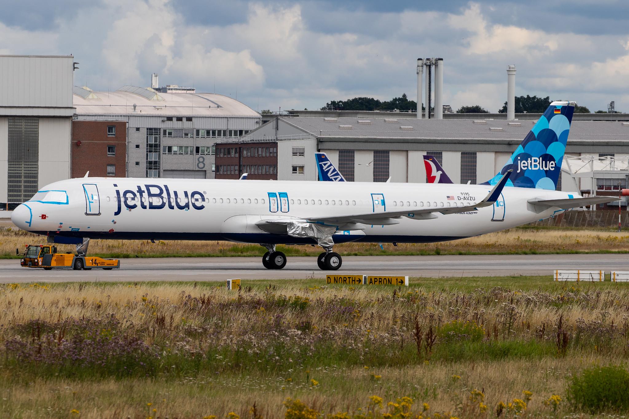 Hamburg Finkenwerder: JetBlue Airways (B6 / JBU) |  Airbus A321-271NX A21N | D-AVZU | MSN 9195