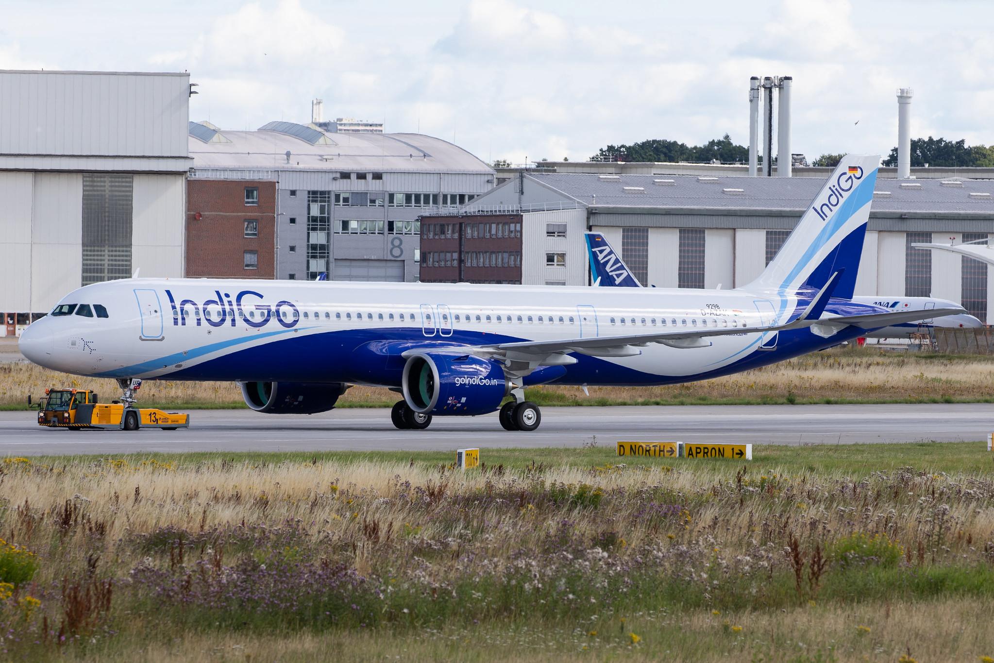 Hamburg Finkenwerder: IndiGo (6E / IGO) |  Airbus A321-271NX A21N | D-AZAK | MSN 9298 (VT-IUR)